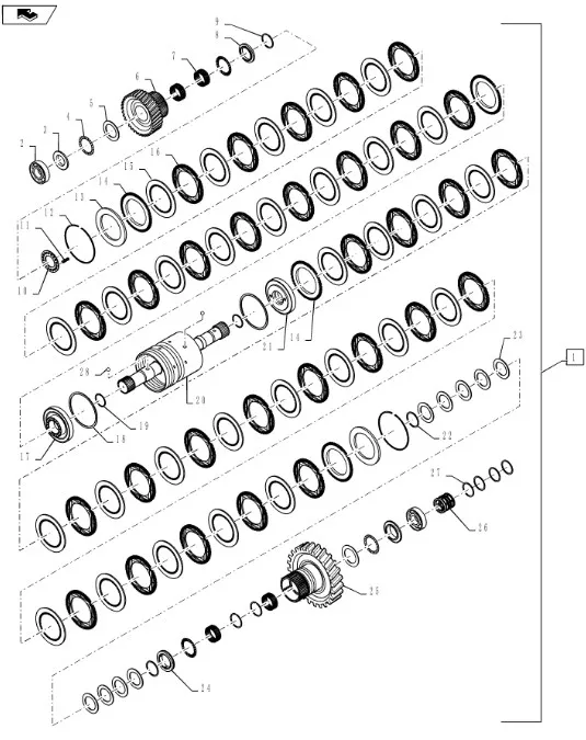 87350374 - Шестерня вала 5го КПП T9T9./St.